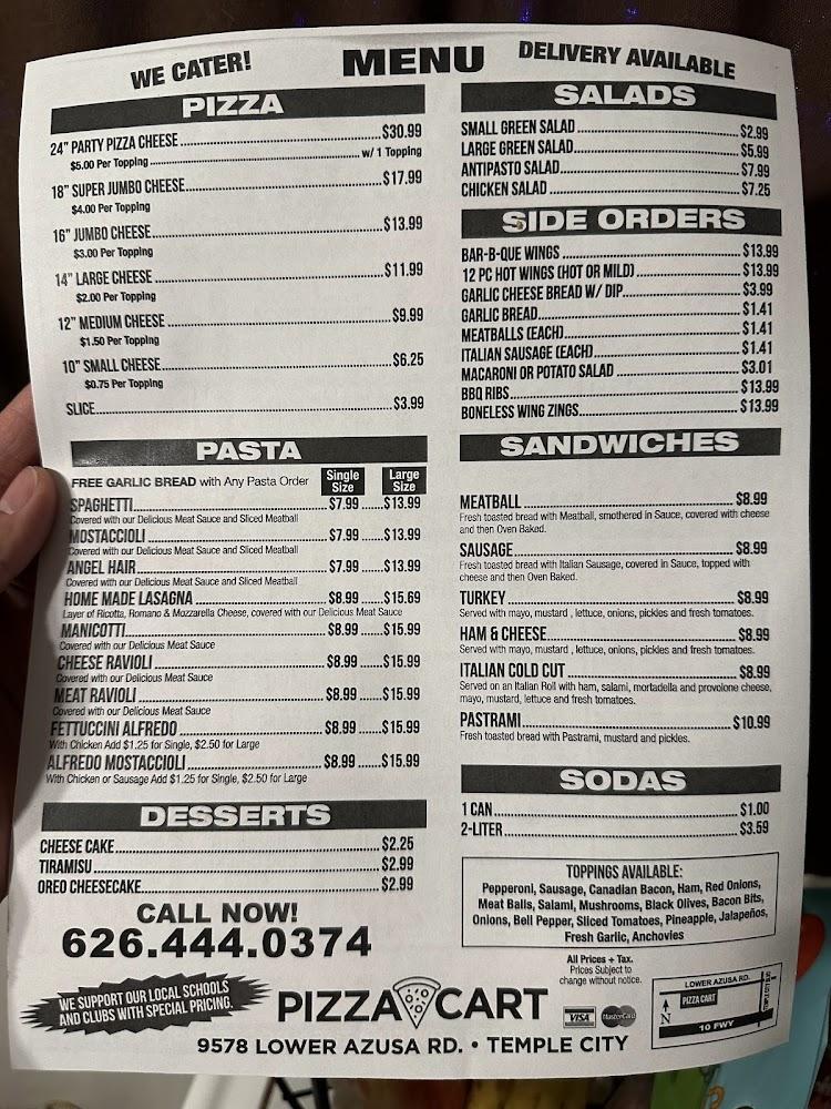 Pizza Cart Menu image 2
