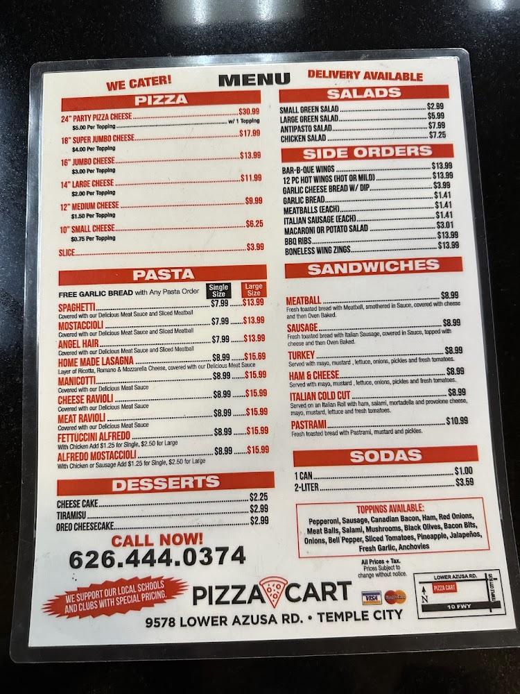Pizza Cart Menu image 3